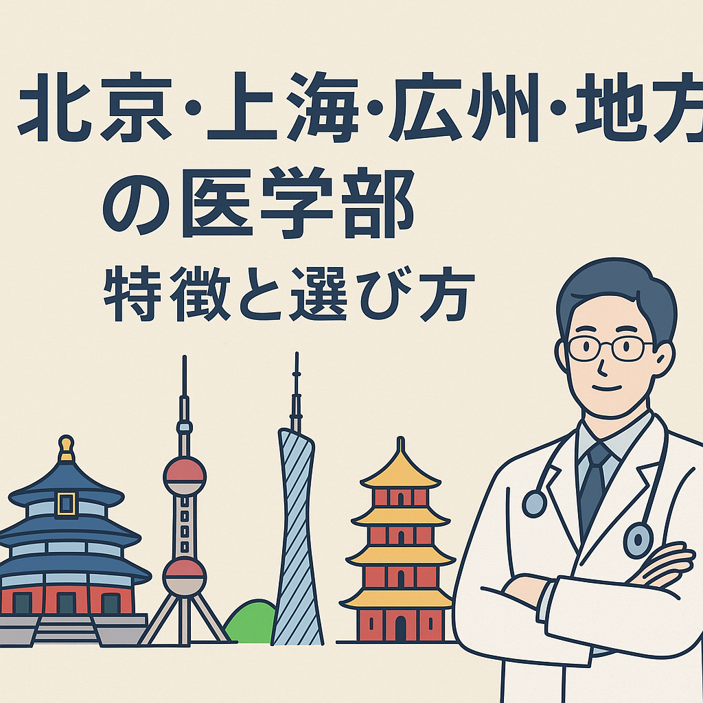 【中国医学留学ガイド】北京・上海・広州・地方の医学部の特徴と選び方<地域別>