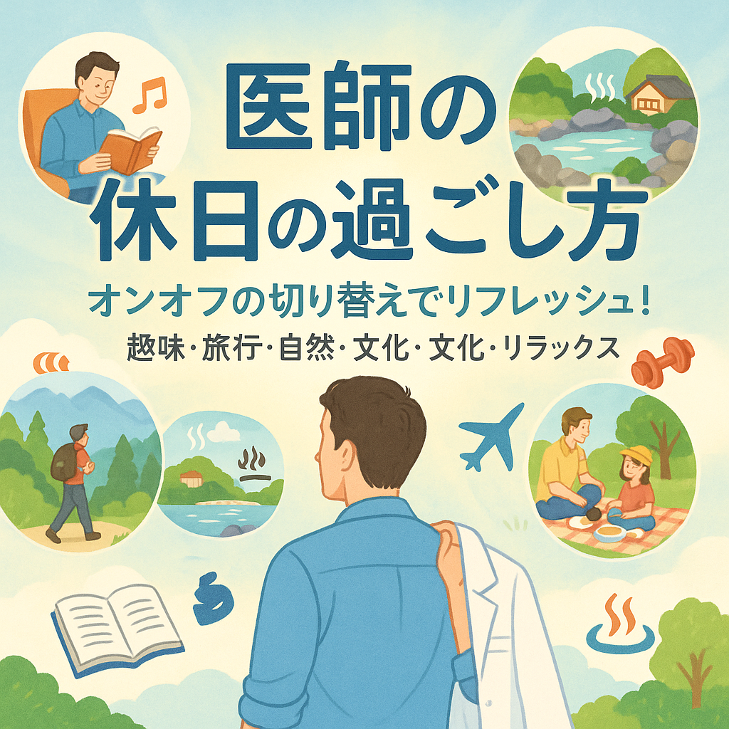 【連載】医師のライフスタイル研究所<第1回>医師の休日の過ごし方：オンオフの切り替えでリフレッシュ！ おすすめの過ごし方5選