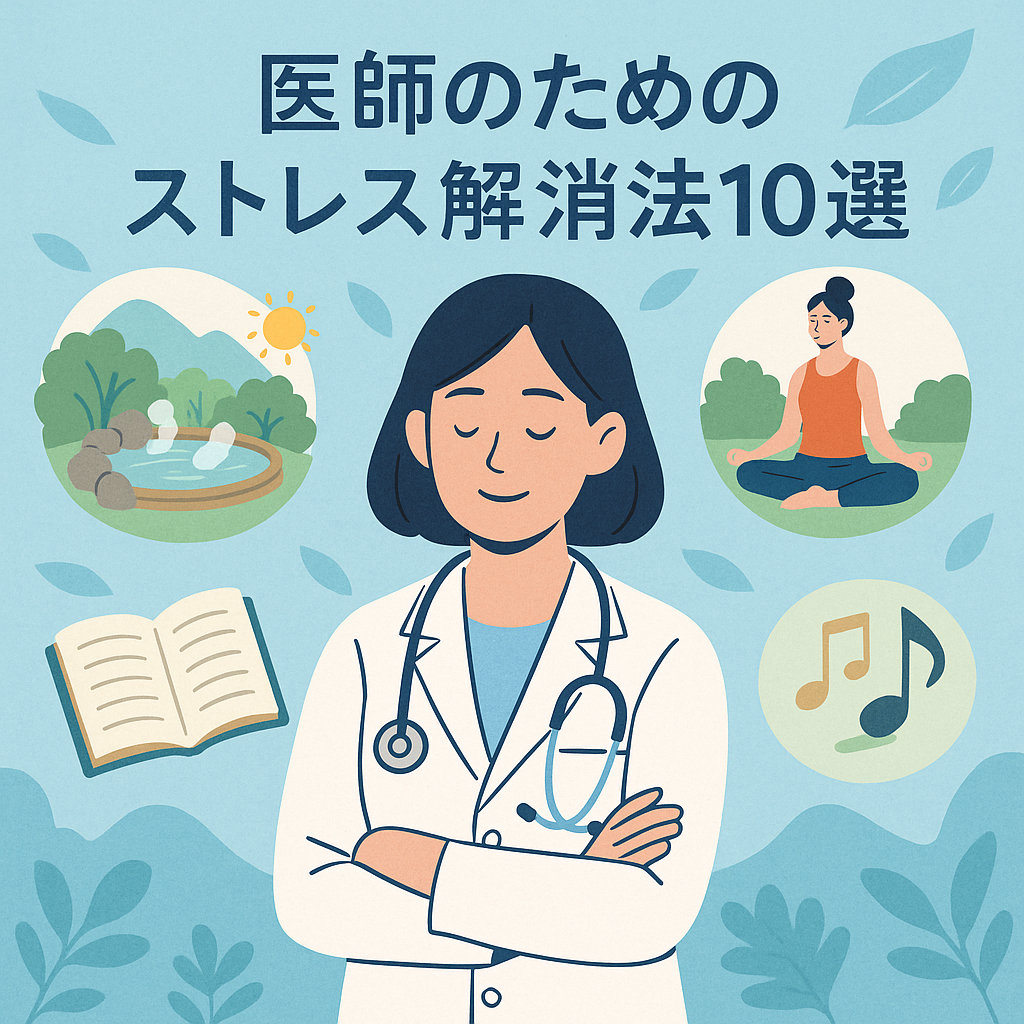 【連載】医師のライフスタイル研究所<第2回>医師のストレス解消法：多忙な毎日を乗り切るための効果的な10個の方法