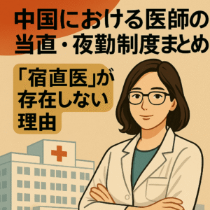 中国における医師の当直・夜勤制度まとめと「宿直医」が存在しない理由