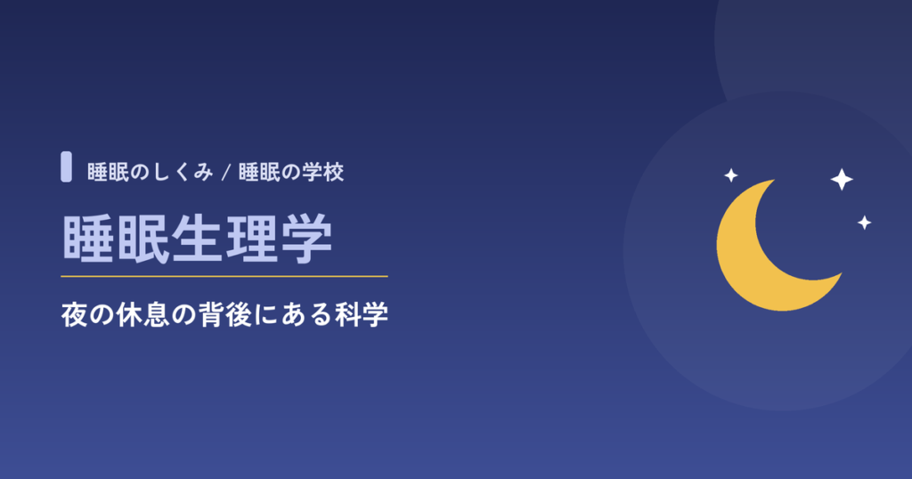 睡眠生理学：夜の休息の背後にある科学