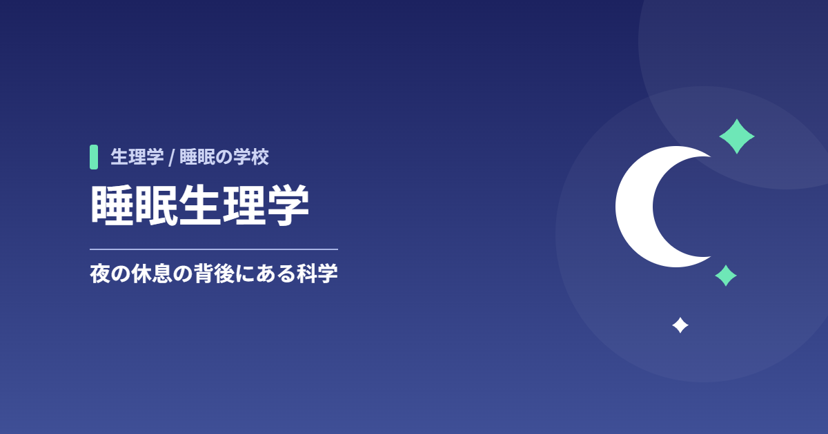 睡眠生理学：夜の休息の背後にある科学